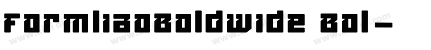 FormliaoBoldwide Bol字体转换